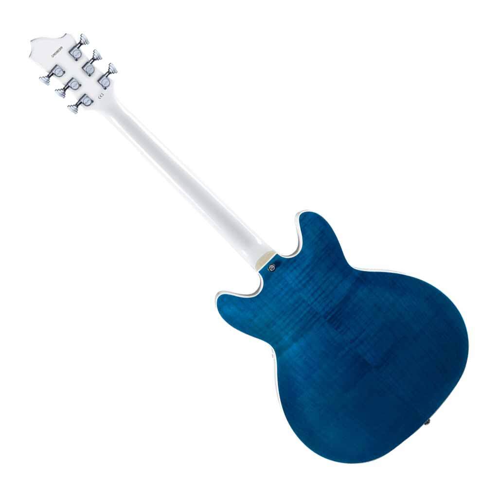 Hagstrom Tremar Viking Deluxe Semi-Hollow Electric Guitar – Cloudy Seas