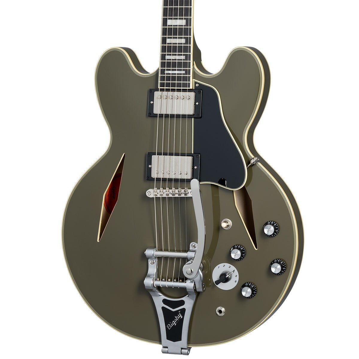 Epiphone Shinichi Ubukata ES-355 Custom Bigsby Olive Drab Electric Guitar NEW