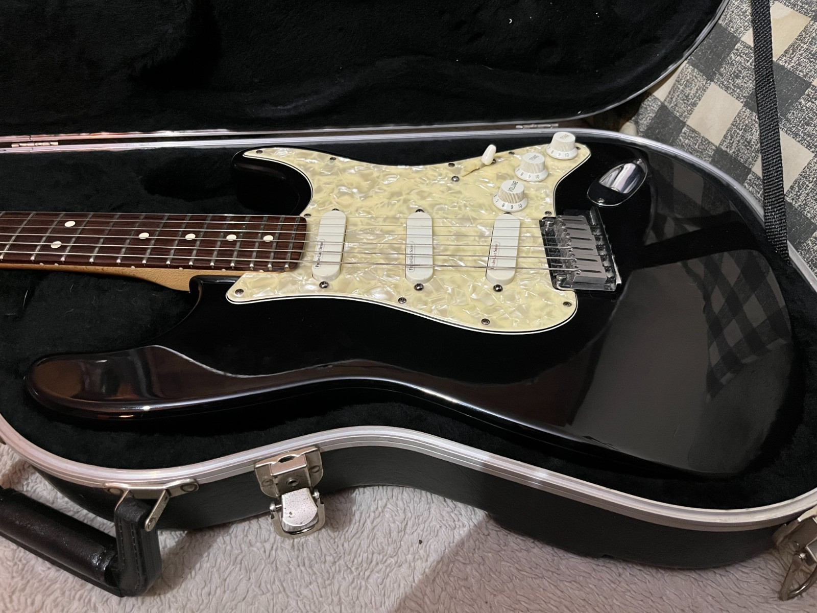 1996 Fender Strat Plus Deluxe Mystic Black with Case
