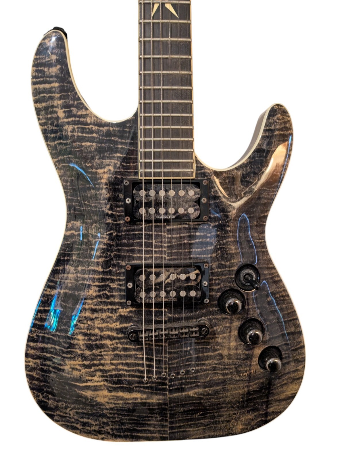 Schecter C-1 Exotic Star Electric Guitar 2007-2009 Snow Leopard – RARE AS!
