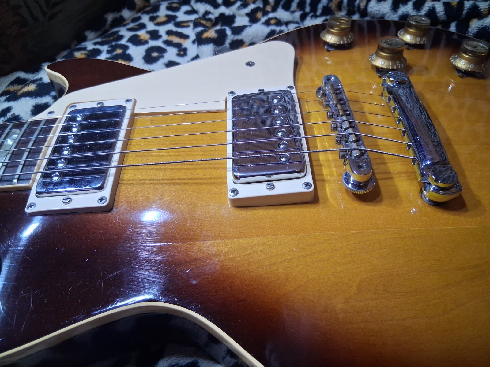 Vintage 1974 Les Paul Standard TSB Factory Large Humbuckers Rare find MINT Orig