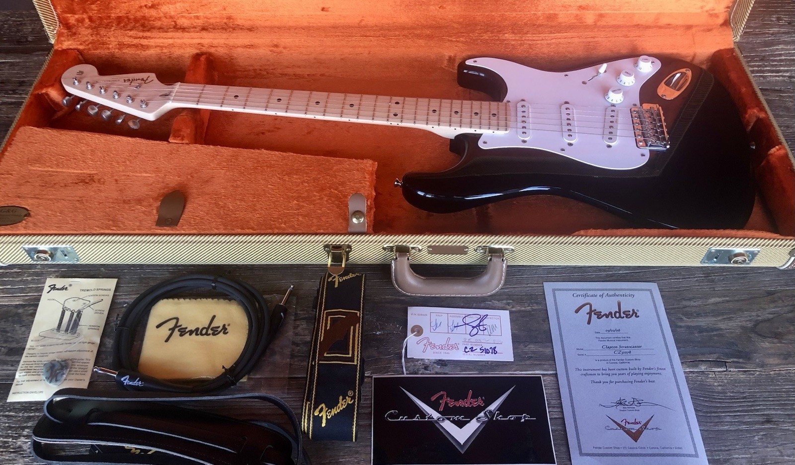 CUSTOM SHOP Fender Eric Clapton Signature Stratocaster Guitar -Blackie