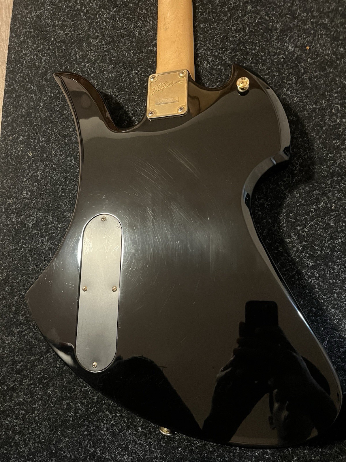 2011 B.C. Rich Mockingbird – Transparent Black MIK Electric Guitar