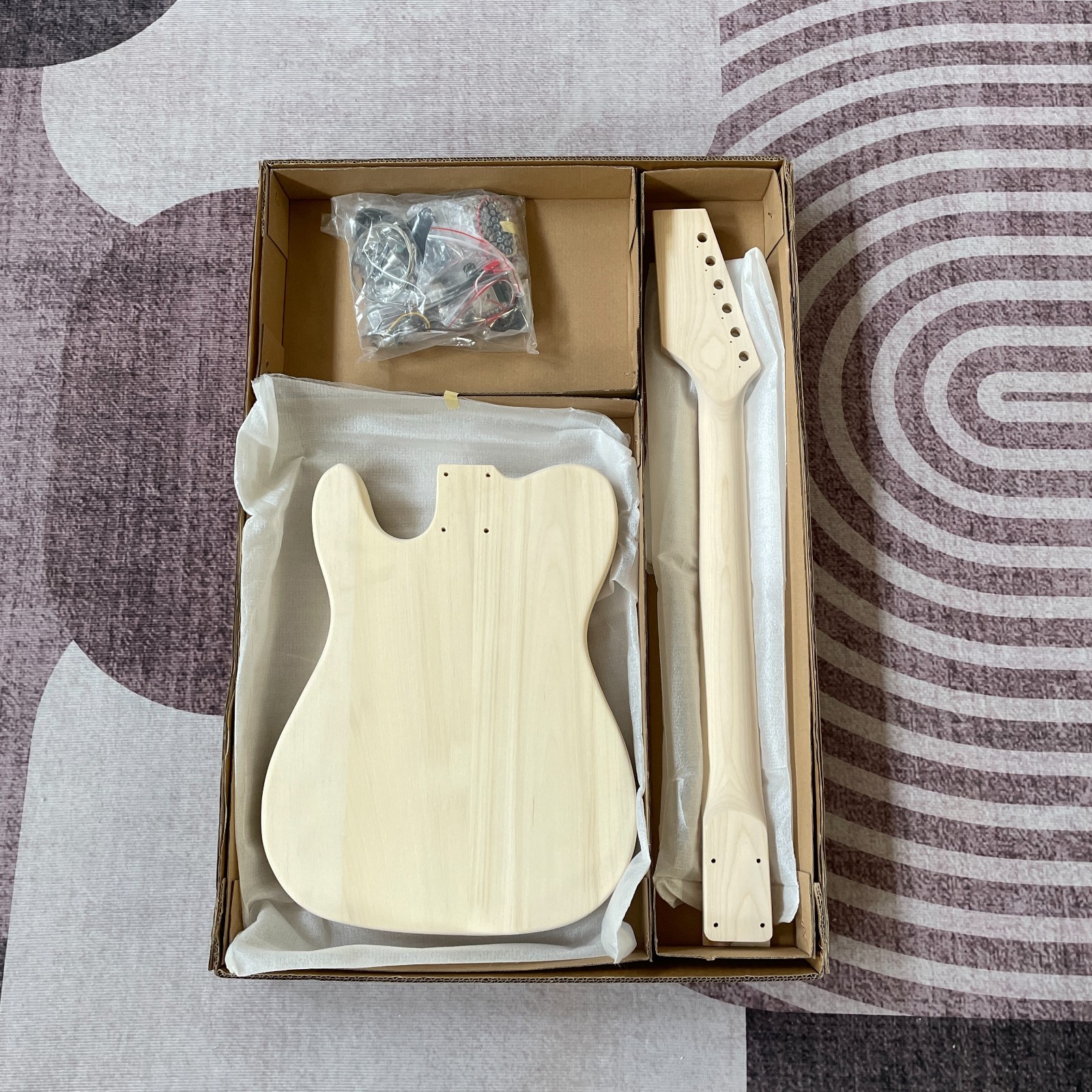 DIY Electric 6 strings TL unfinished guitar kits with Hardware