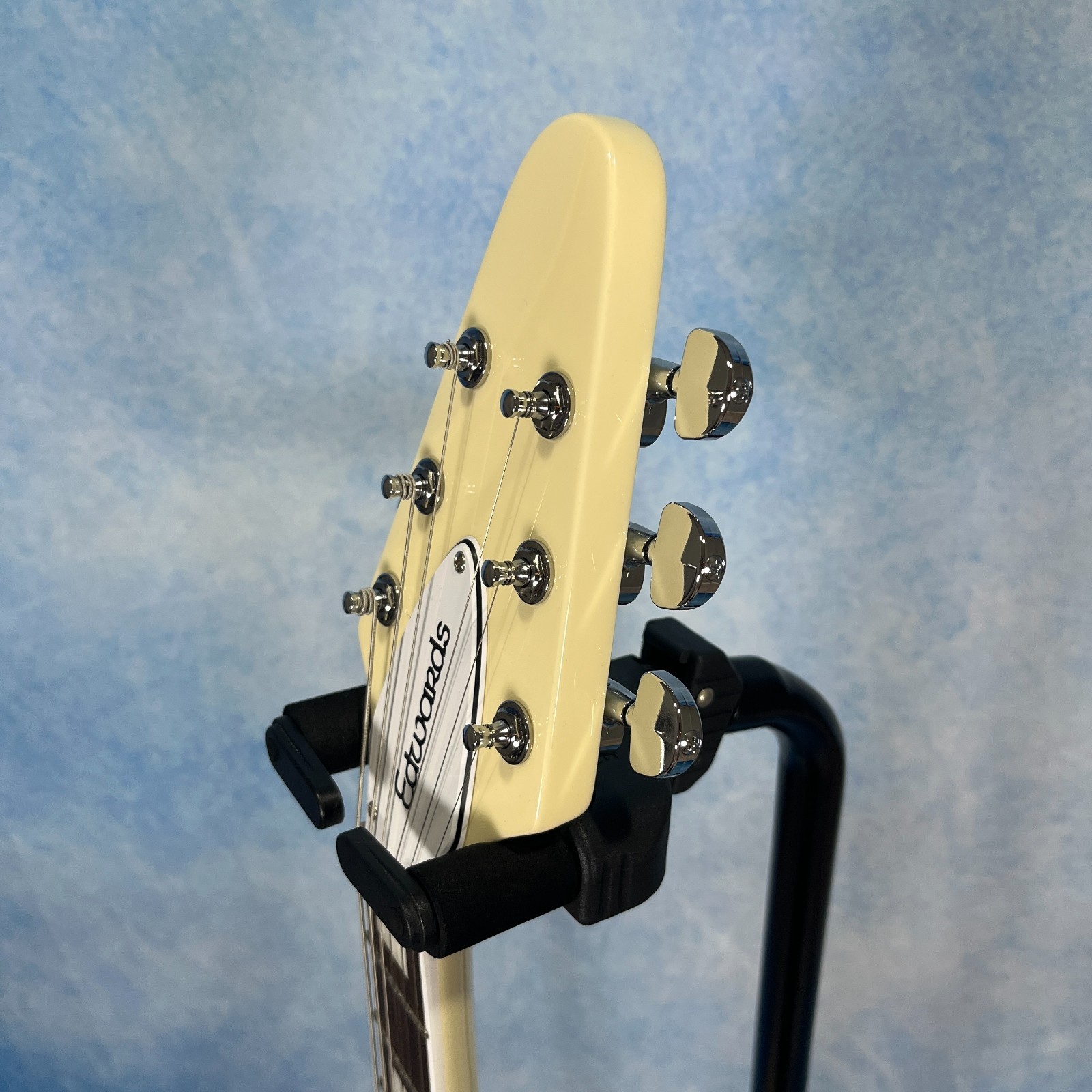 Edwards E-FV-LTD Flying V Type Vintage White Electric Guitar Form Japan