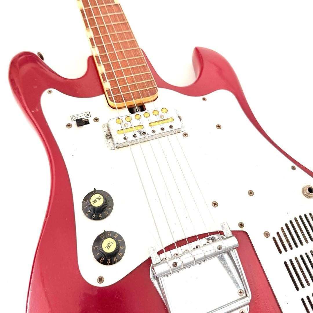 TEISCO TRG-1L Built-in Amp & Speaker Foil PU Vintage Rare Guitar 1964 MIJ Japan