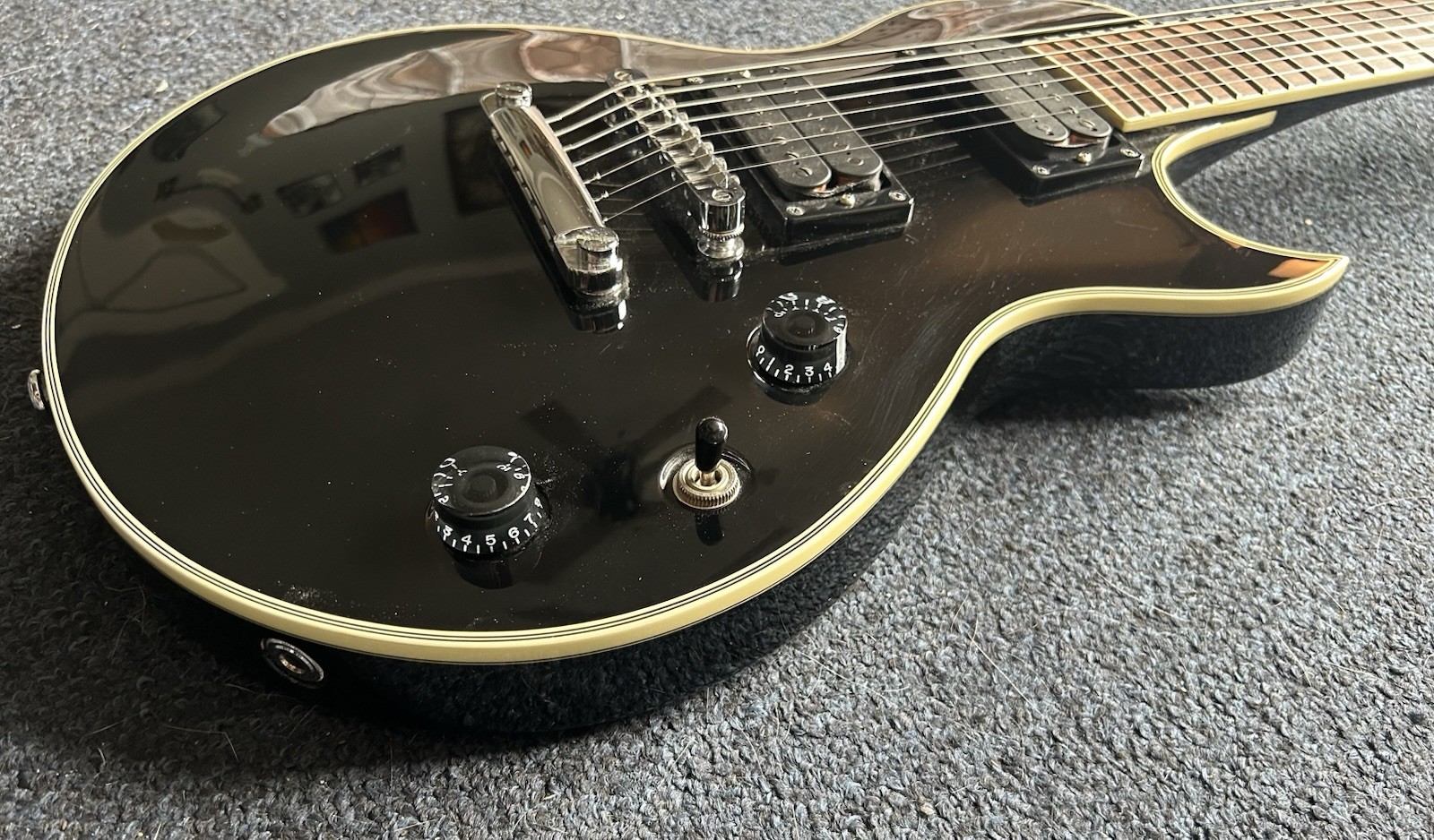 Ibanez AR307 Artist Series 7-String Elec Guitar Black w/ Duncan Nazgûl Pickups!