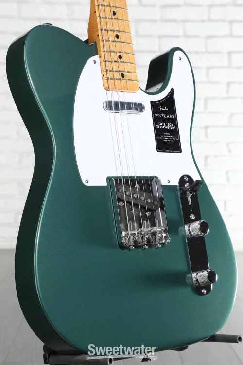 Fender Vintera III Late ’50s Telecaster Electric Guitar – Sherwood Green
