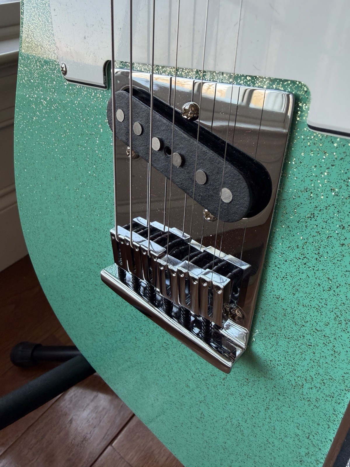 2025 Fender Custom Shop Telecaster W25 Custom Deluxe NOS Seafoam Green Sparkle