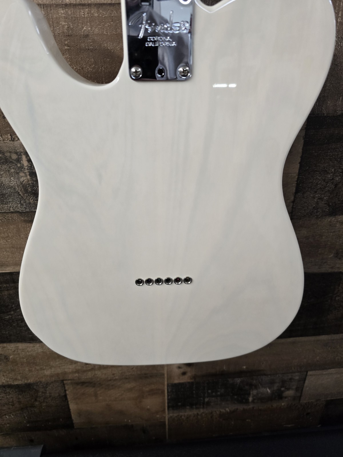 2019 Fender AmPro Telecaster White Blonde w/ HSC Signed By Redd Volkaert