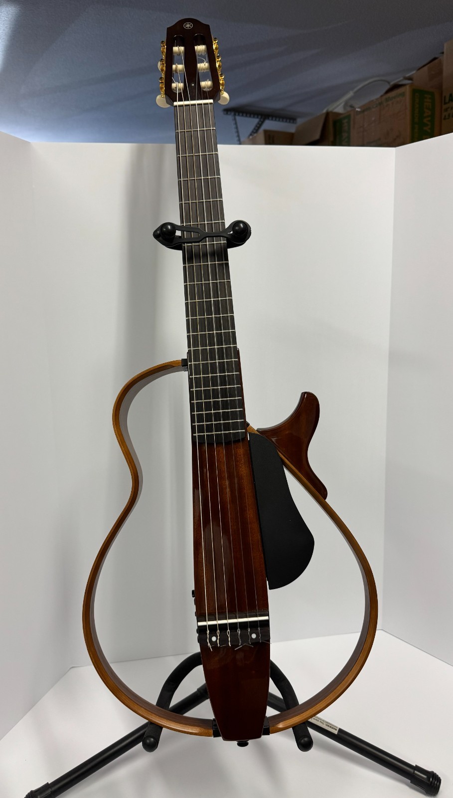 Yamaha SLG200N Silent Guitar Nylon String Tobacco Brown with Gig Bag