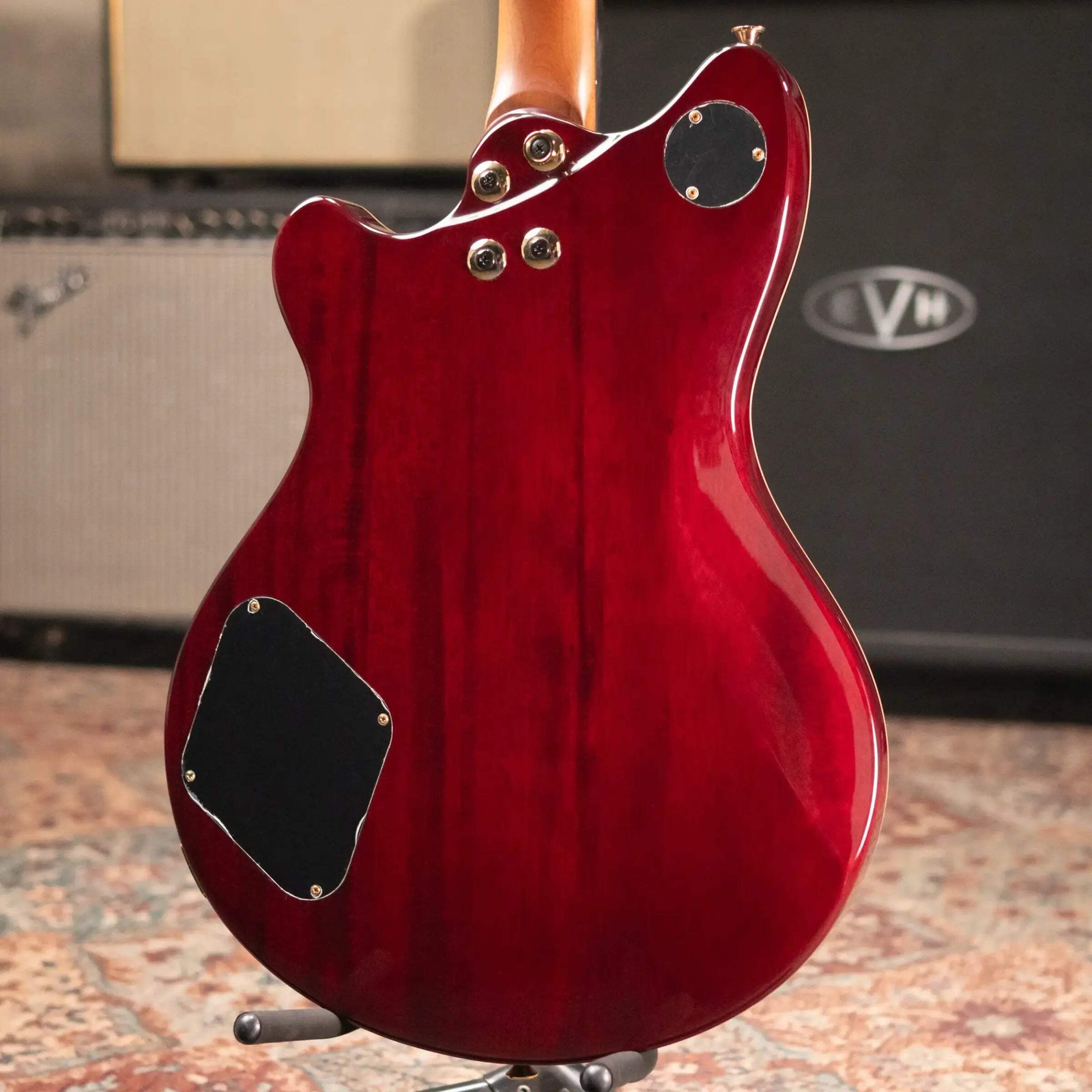EVH SA-126 Standard Semi-Hollow Electric Guitar – Wine Red