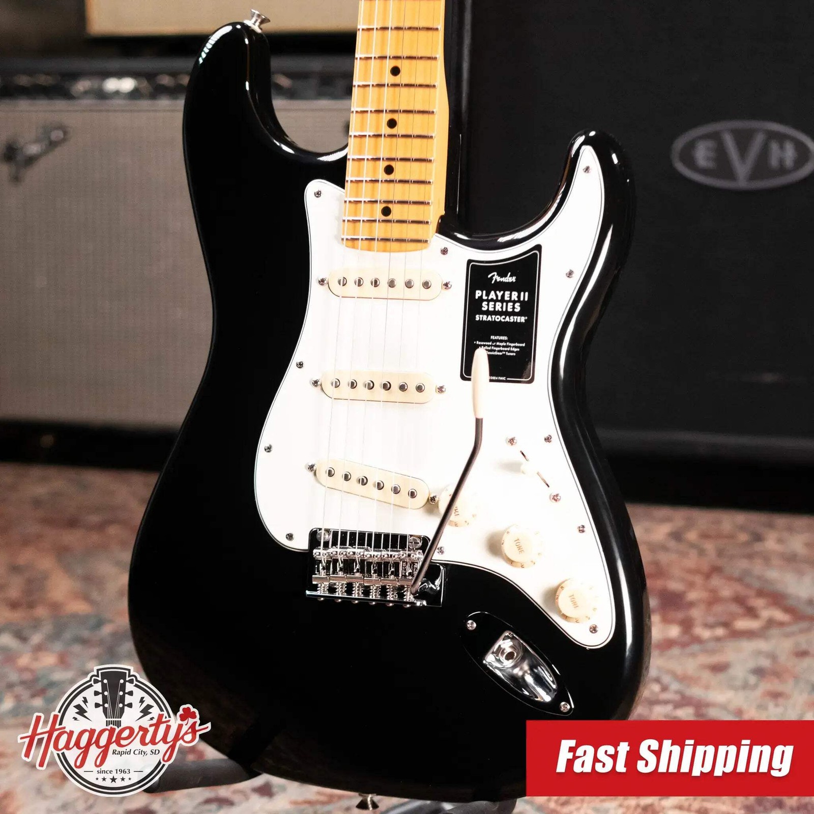 Fender Player II Stratocaster Electric Guitar – Black