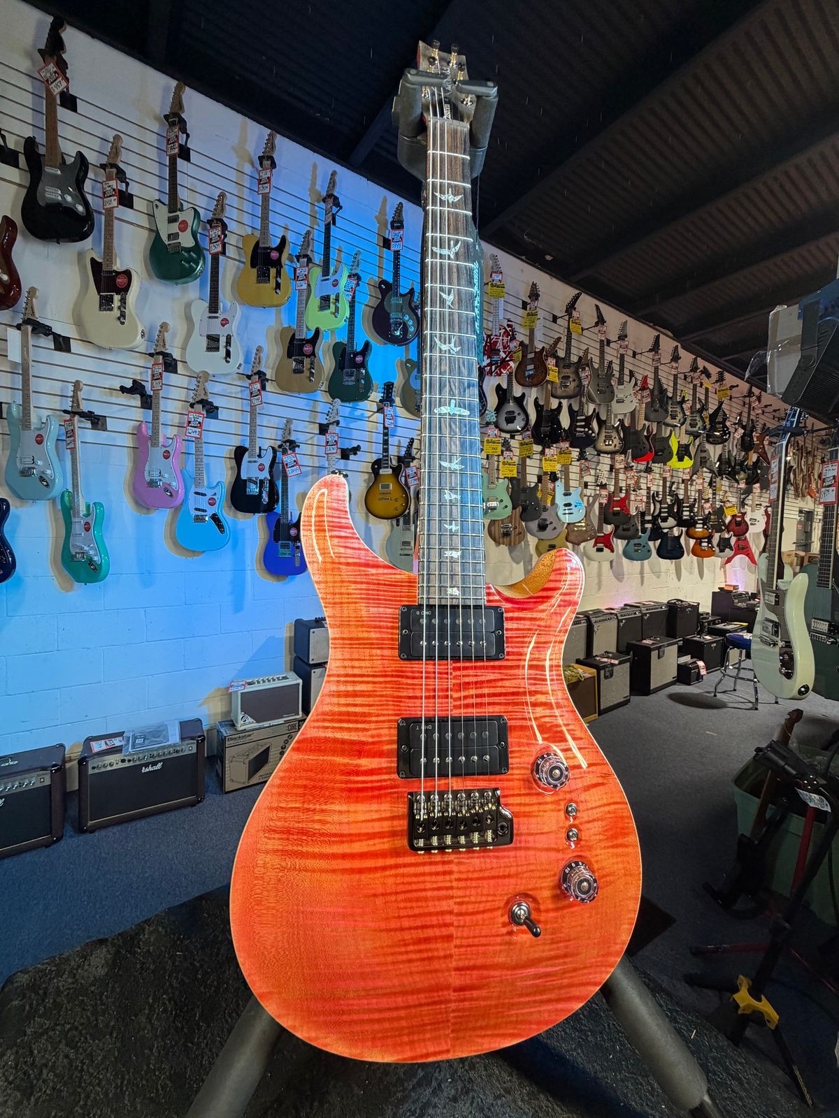 PRS Limited Custom 24-08 Stained Neck – Private Stock Salmon #539, Ziricote