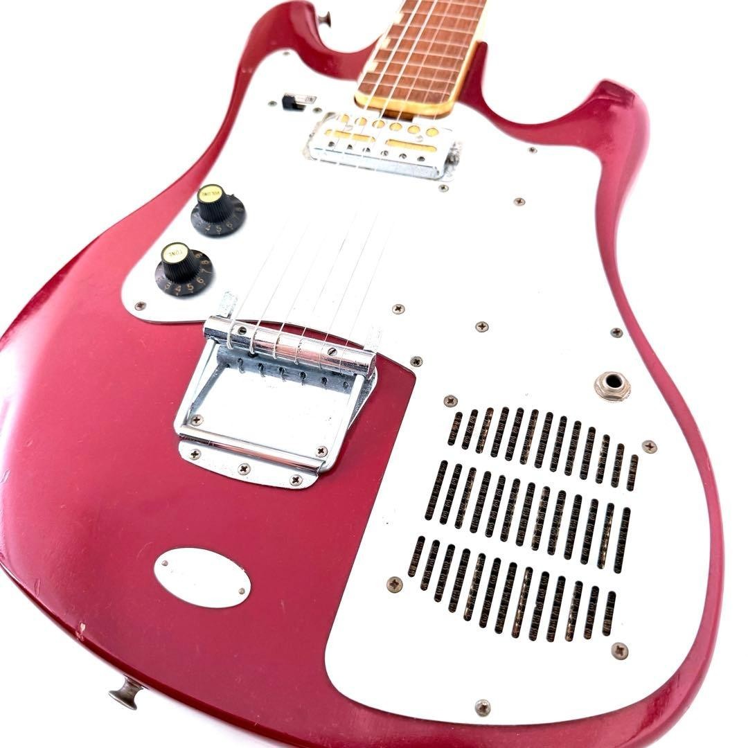 TEISCO TRG-1L Built-in Amp & Speaker Foil PU Vintage Rare Guitar 1964 MIJ Japan