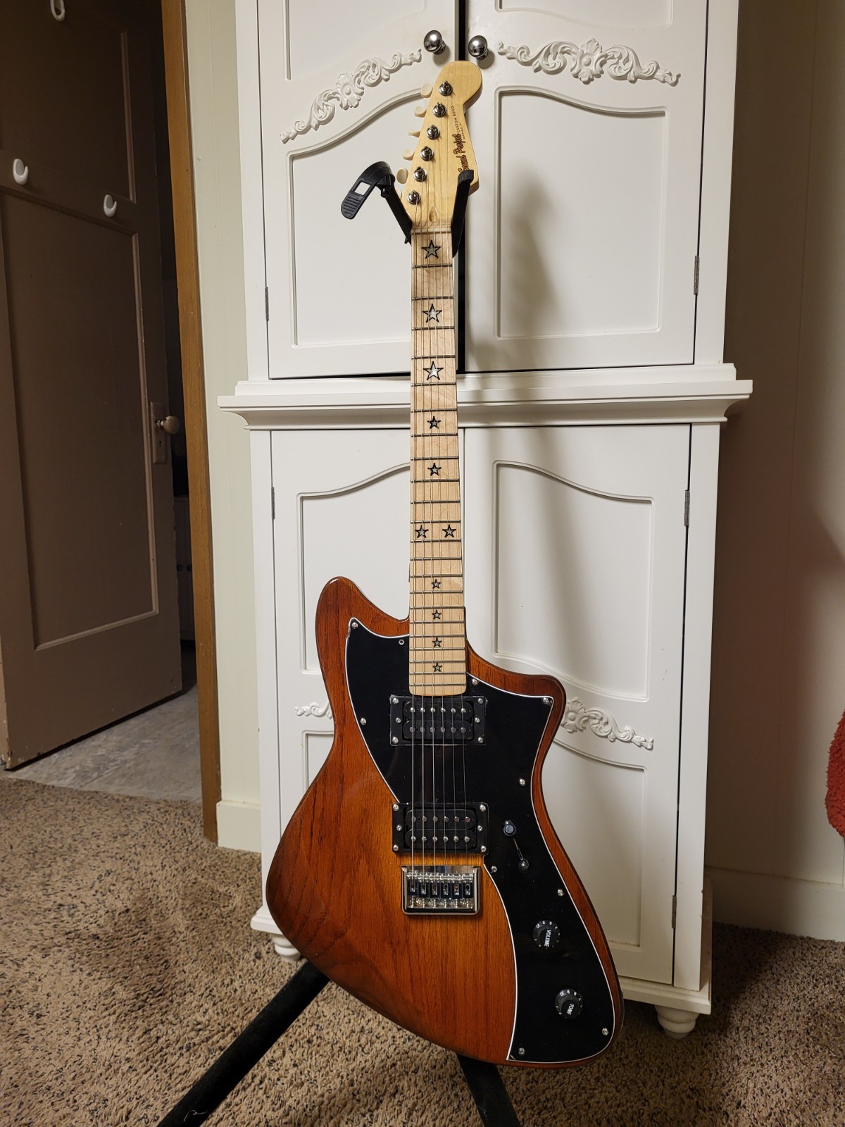 PSP Sienna Starburst Custom Built Meteora Style Guitar