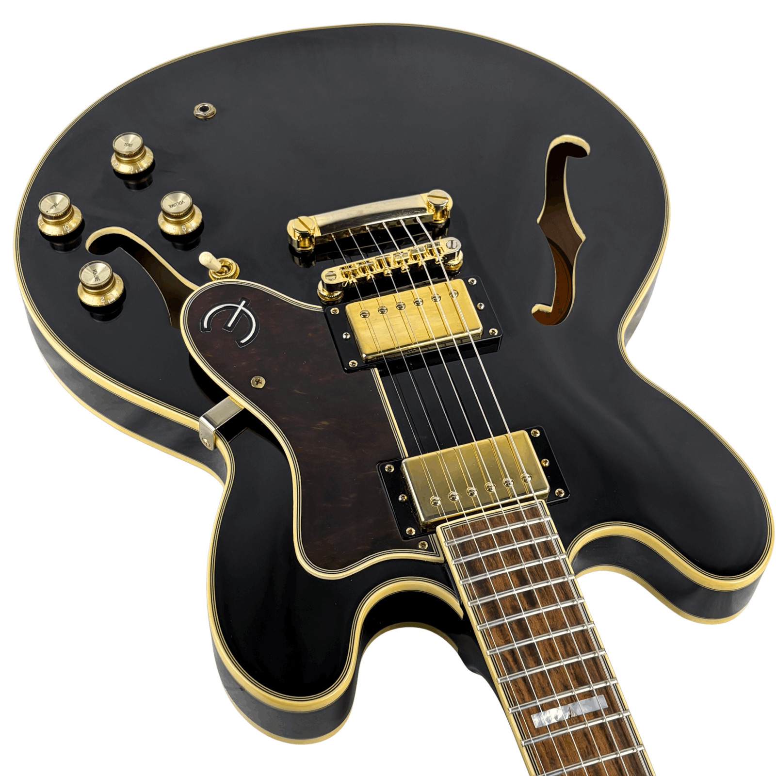 Epiphone Sheraton II Pro Ebony Semi-Hollow Electric Guitar 2019 (Used)
