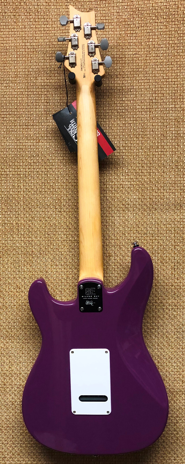 PRS SE Silver Sky Electric Guitar Summit Purple Maple Neck/Board Poplar Body Bag