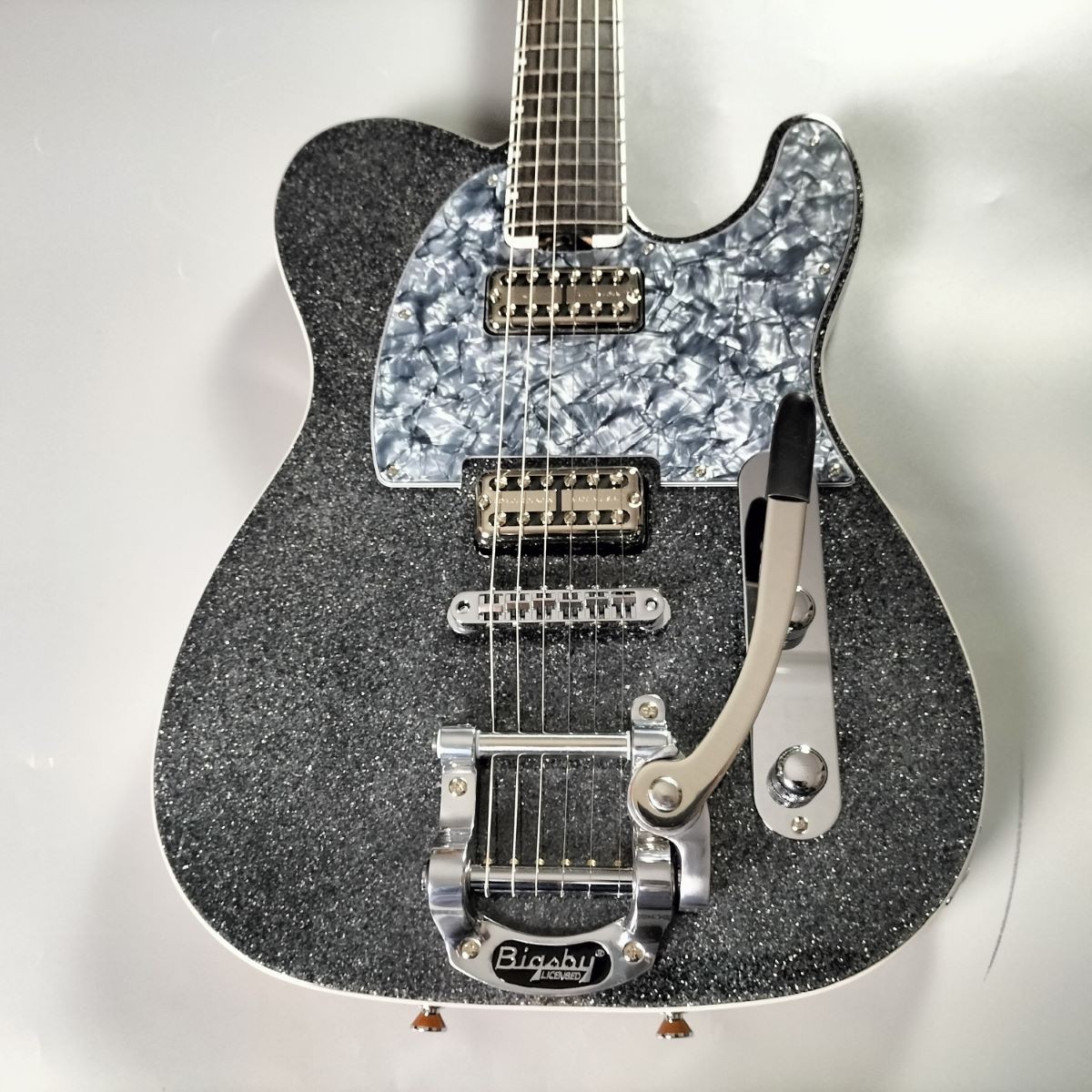 SCHECTER L-PT-AL-BB/BKSP/R Black Sparkle Telecaster Type Electric Guitar