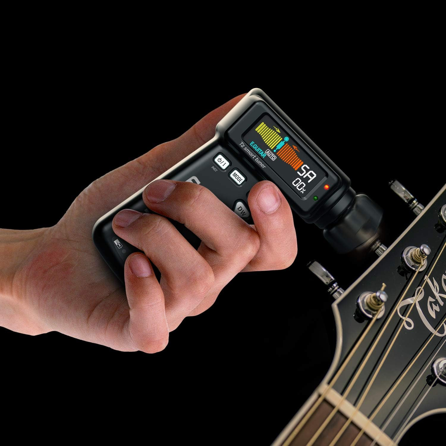 T2 Smart Automatic Guitar & Ukulele Tuner | Fast Acoustic Guitars Auto-Tuner wit