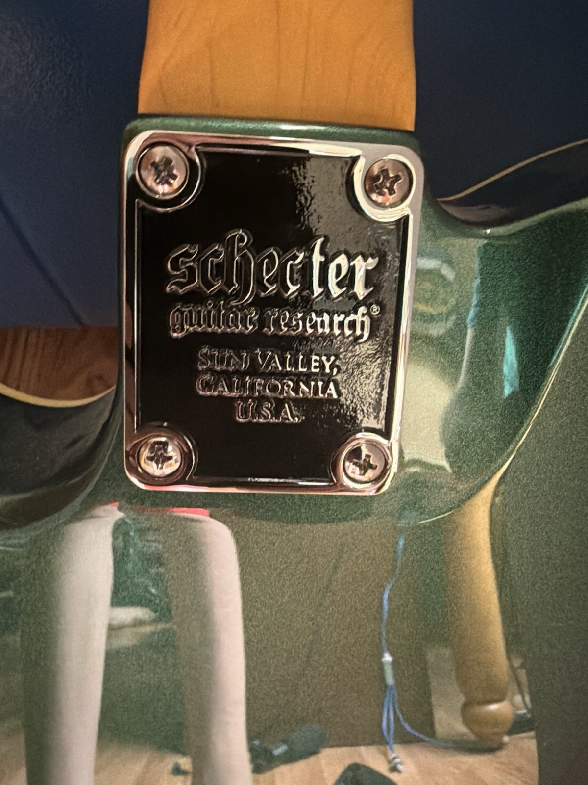 Schecter PT Fastback II B Diamond Series Bigsby Green Electric Guitar 385L