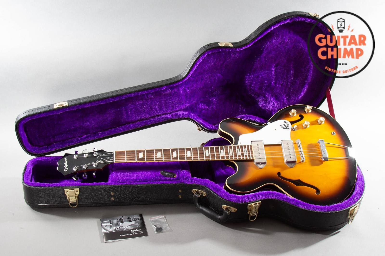 2010 Epiphone Elitist 1965 Casino Vintage Sunburst MIJ Japan w/ OHSC