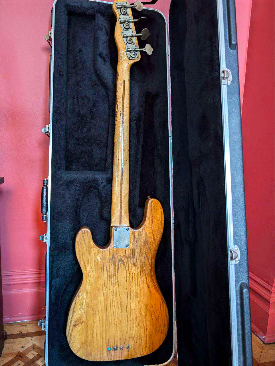 Vintage Fender Bass Telecaster Guitar 1968 Rare Good Condition w/Case