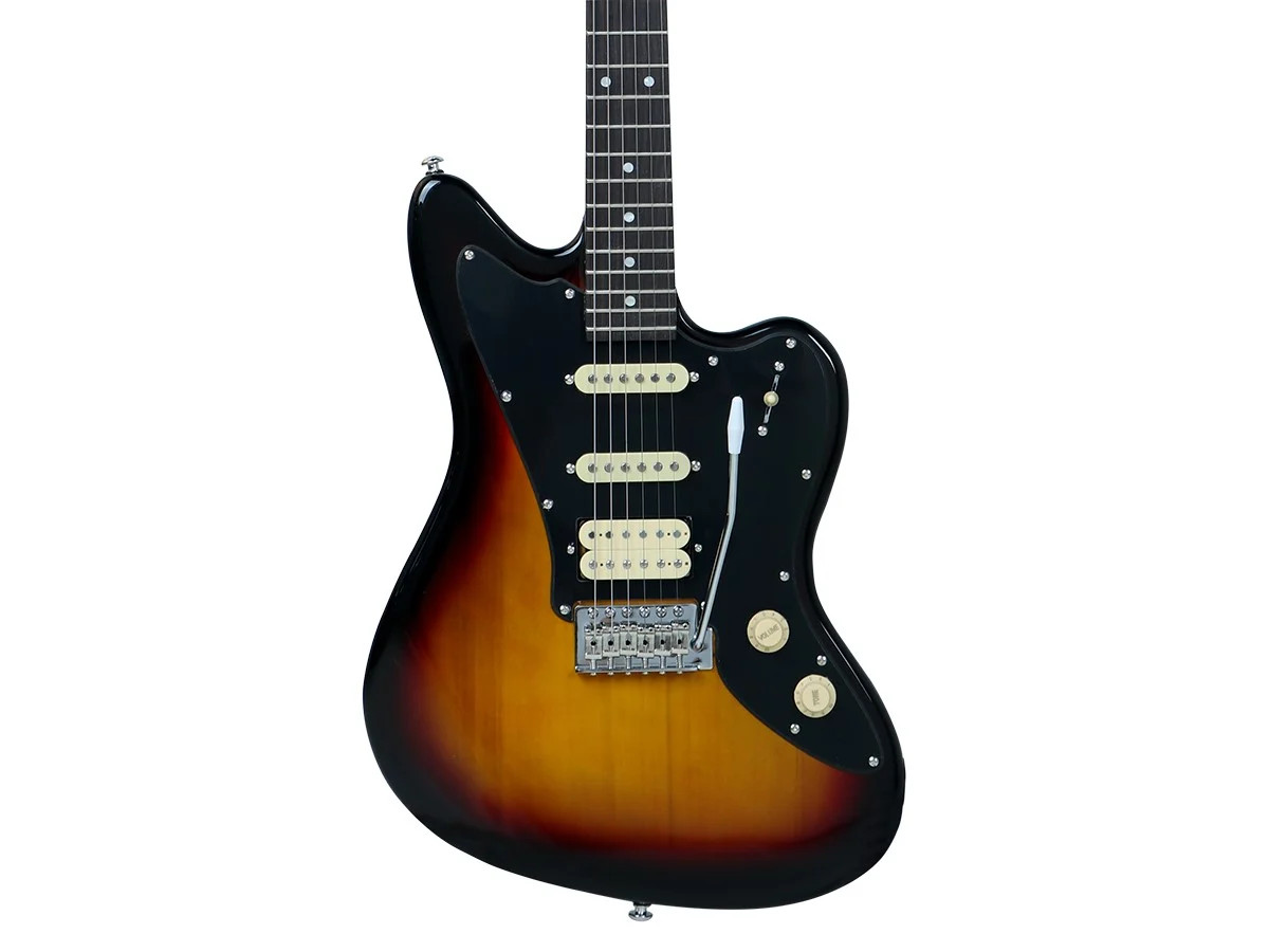 Monoprice Offset OS20 Classic Electric Guitar – Sunburst, With Gig Bag