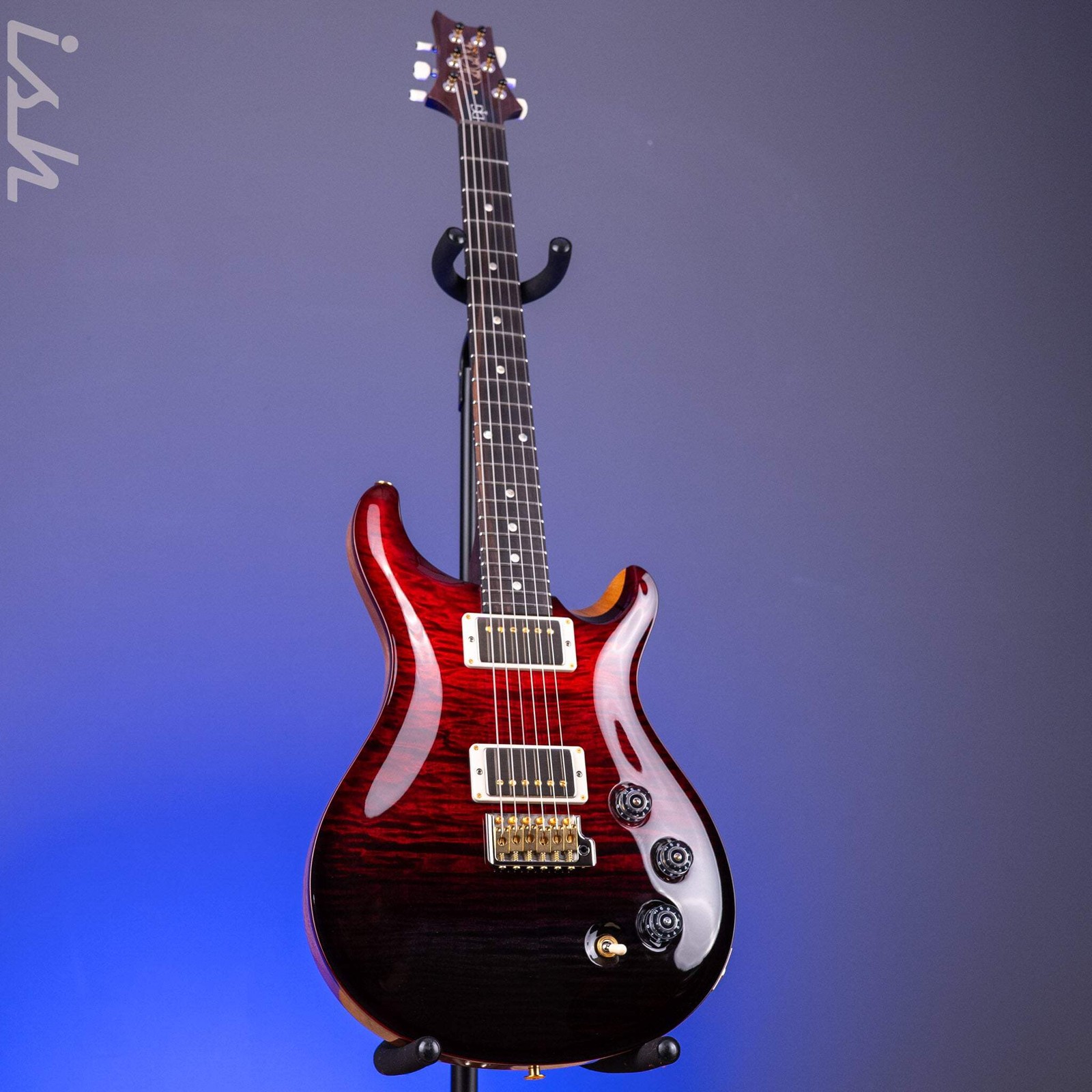 PRS DGT 10-Top Fire Red Fade Custom Color Solid Rosewood Neck