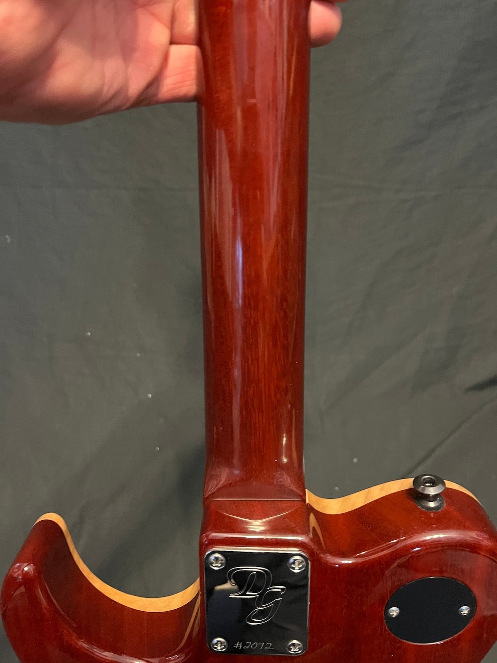 2008 Don Grosh Carve Top T Semi Hollow Guitar 5A Flame Top Braz Board W/OHSC