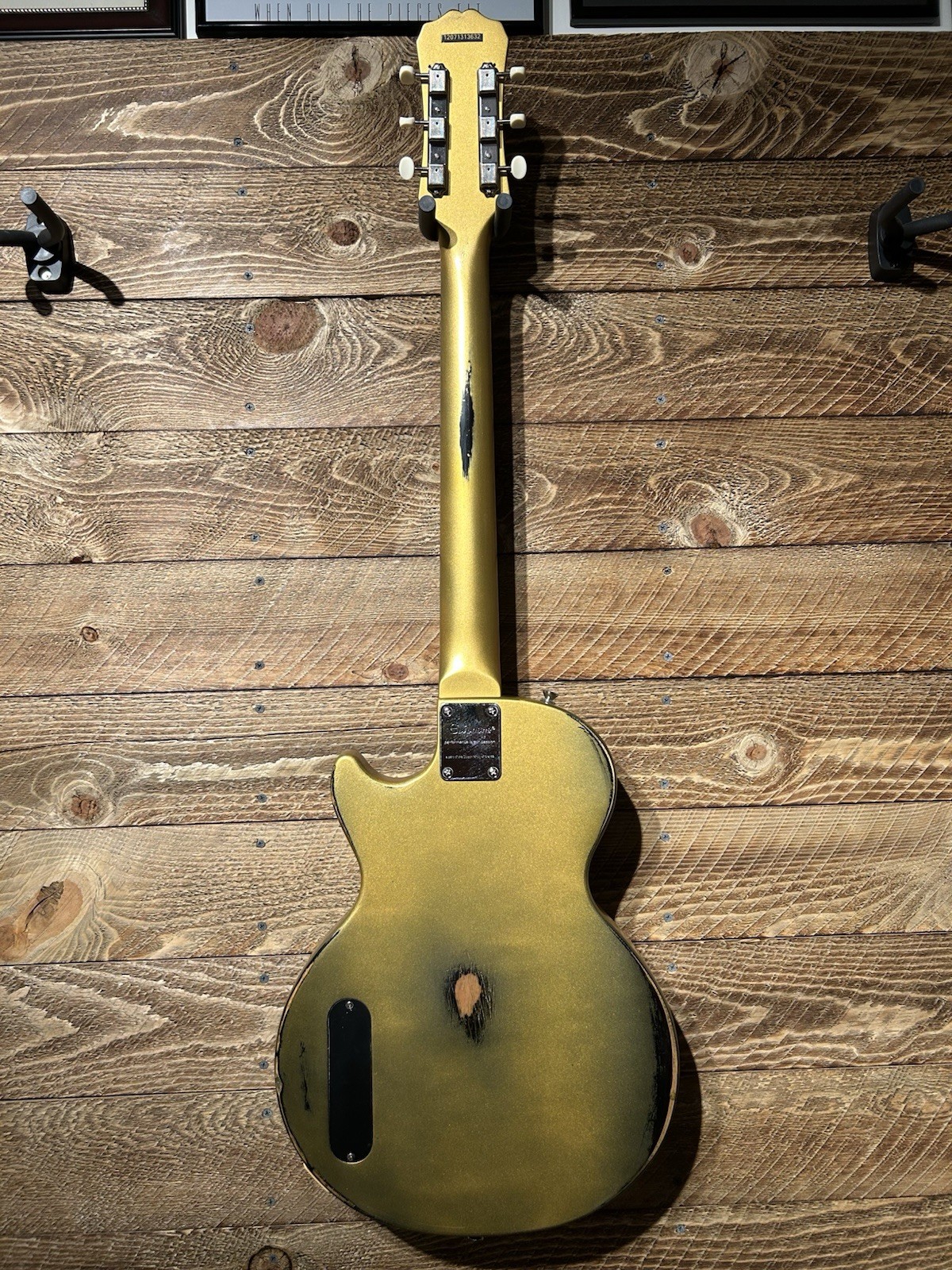 Epiphone Les Paul Junior P90 – Aztec Gold Nitro over Sunburst Road Worn