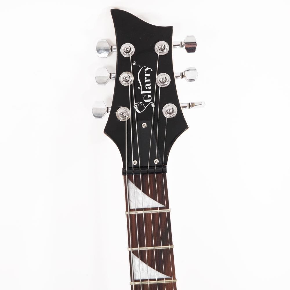 New Black Burning Fire Basswood Electric Guitar School Band with Bag & 20W Amp