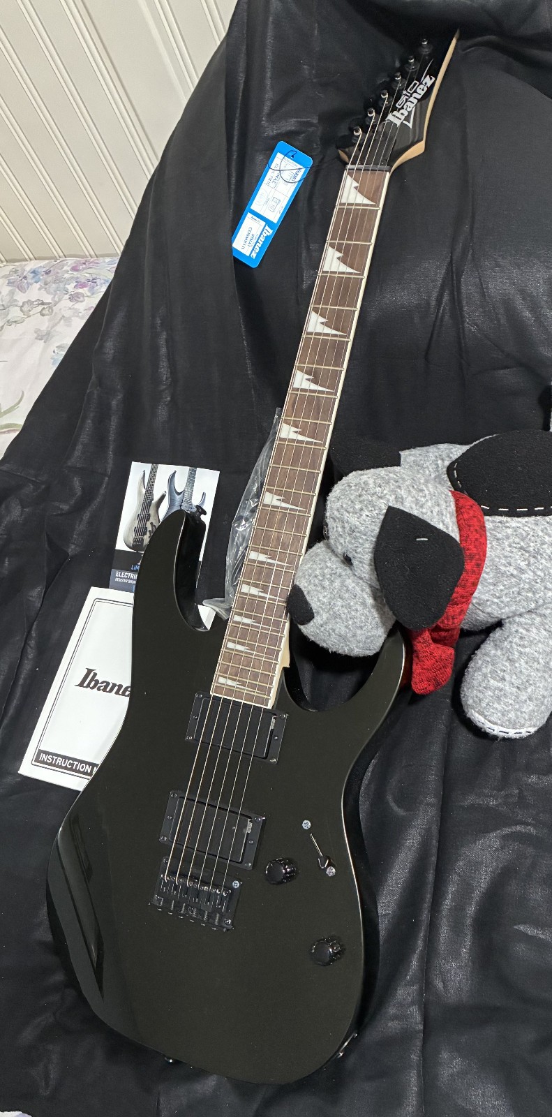 Brand New, Crisp/Mint Condition, Black, Ibanez GRG121DX Gio Guitar.