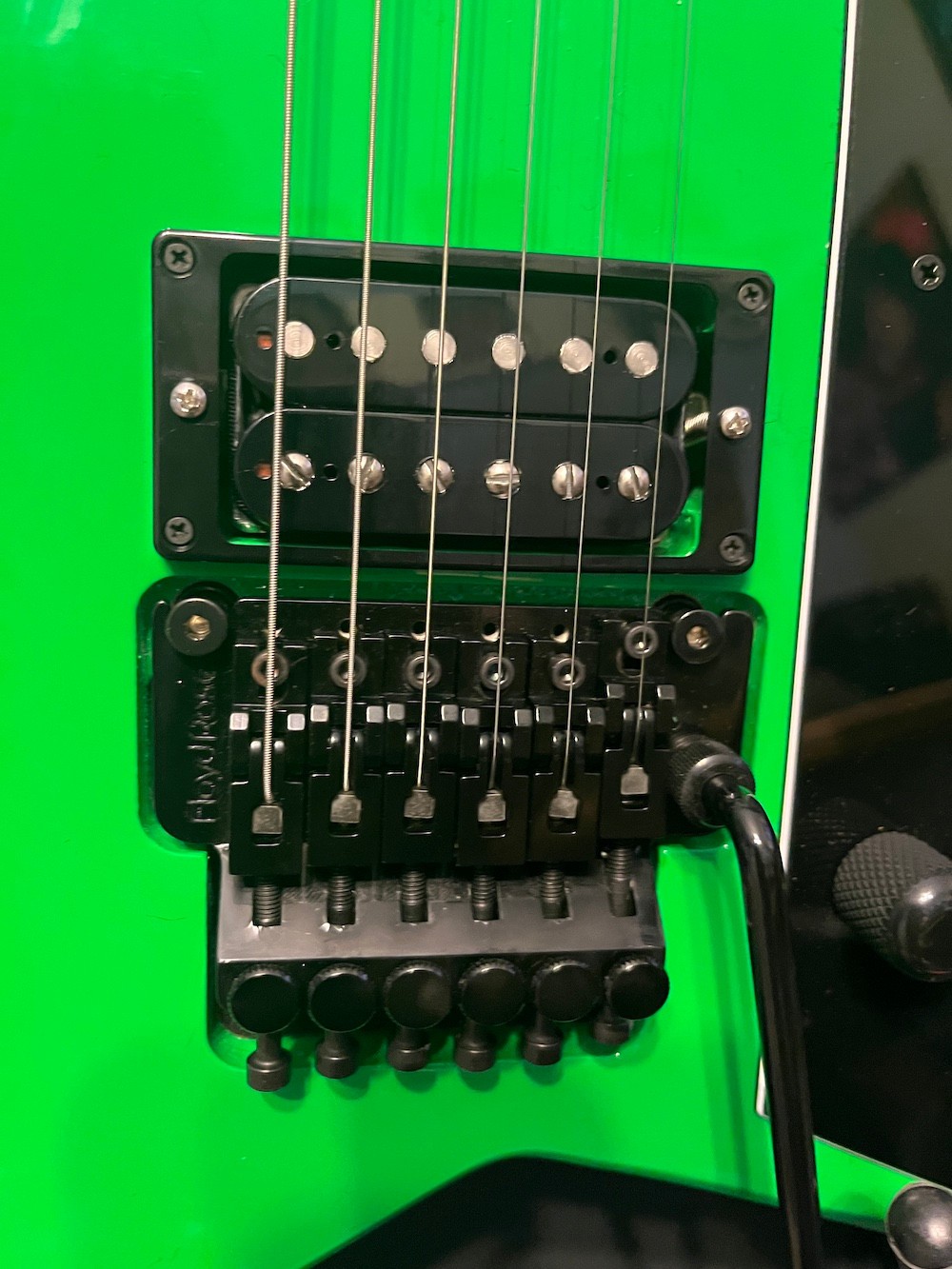 2024 OG Grover Jackson USA Concorde Flying V Guitar in Slime Green W/OHSC