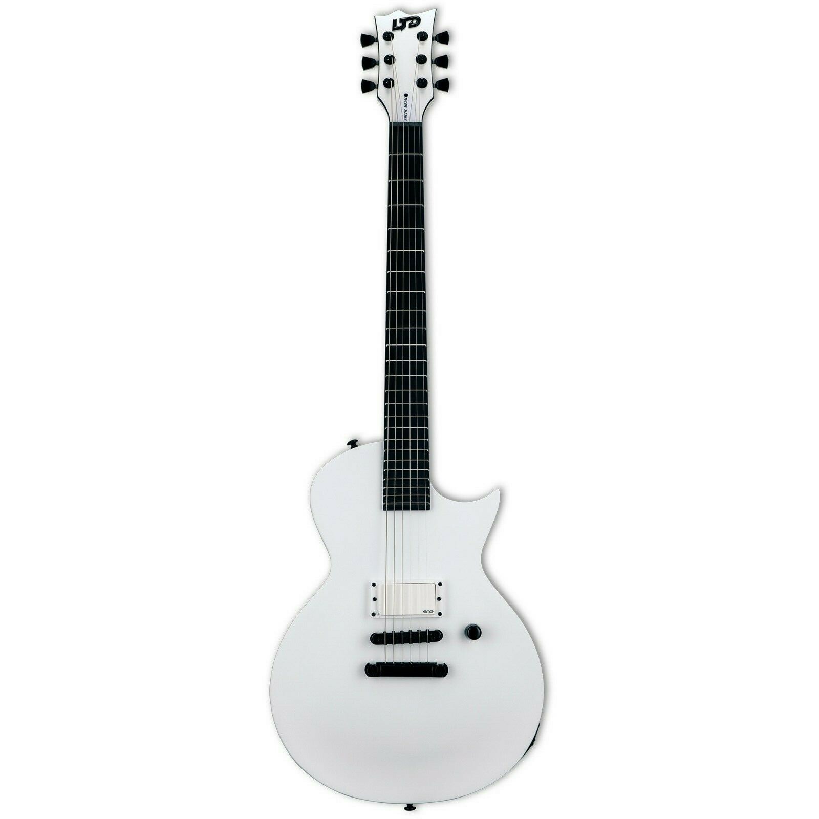 ESP LTD EC Arctic Metal Snow White Satin Electric Guitar B-Stock