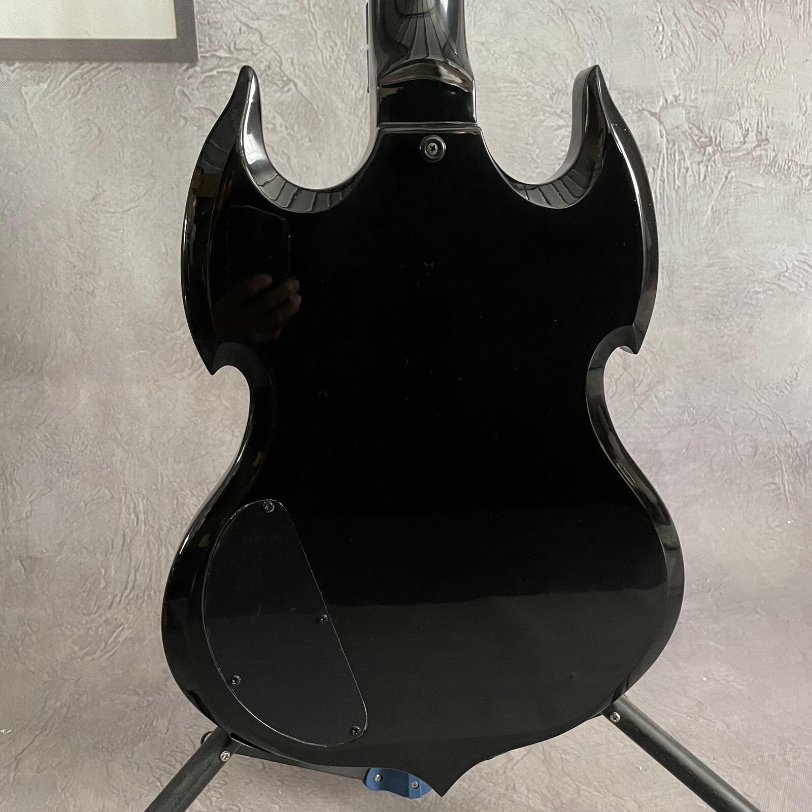 Unique Zakk 6-String Electric Guitar rosewood Fretboard Tree Burl Top Black Part