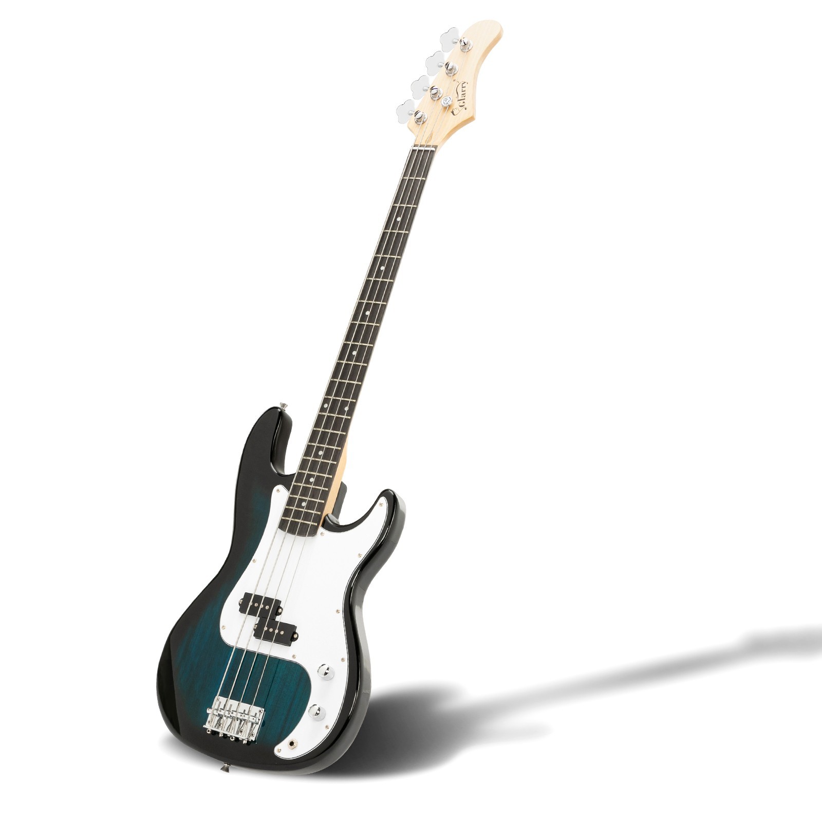 US 45″ Blue Electric Bass Guitar 4-Strings Full Size W/ Bag Strap Pick Cable