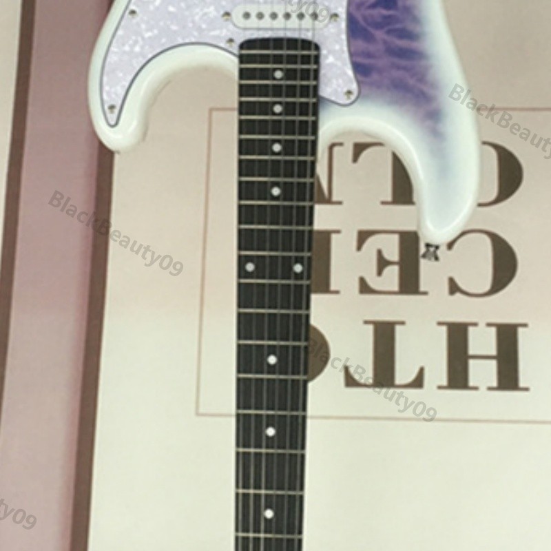 Solid Body Electric Guitar Quilted Maple Top Veneer Basswood Body Free Shipping