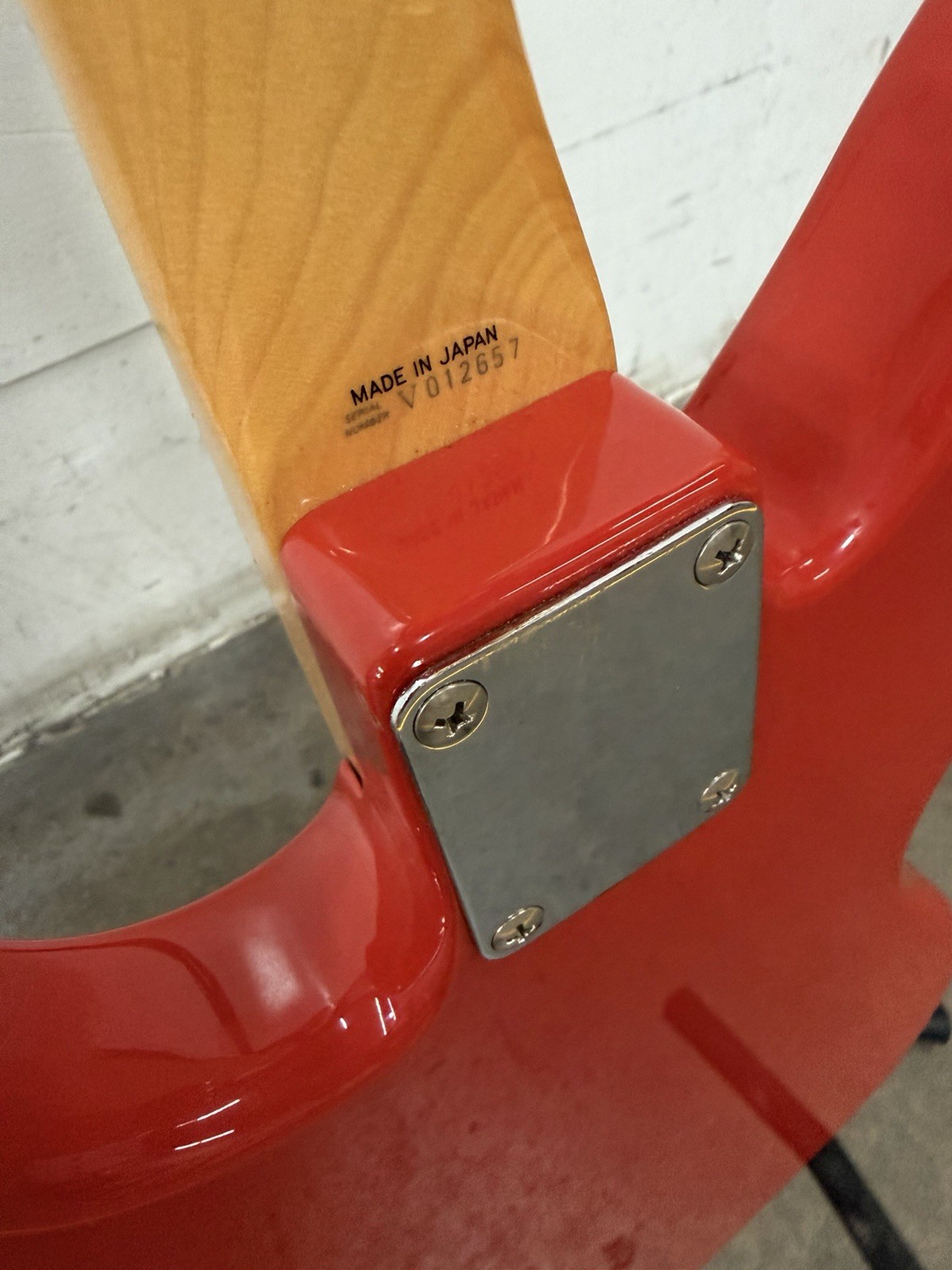 ORIGINAL Japan Fender Jag-Stang Fiesta Red MIJ 1996 Kurt Cobain
