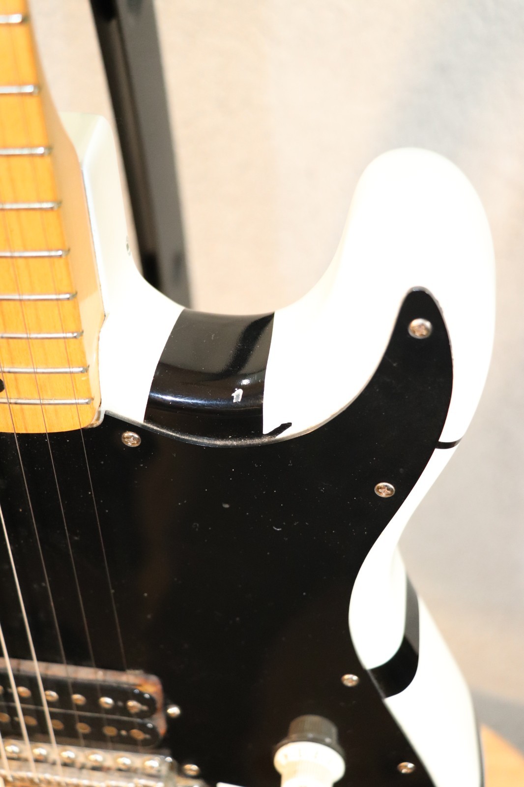 1984-87 Squier Fender Stratocaster E Series MIJ Frankenstein Black White Japan