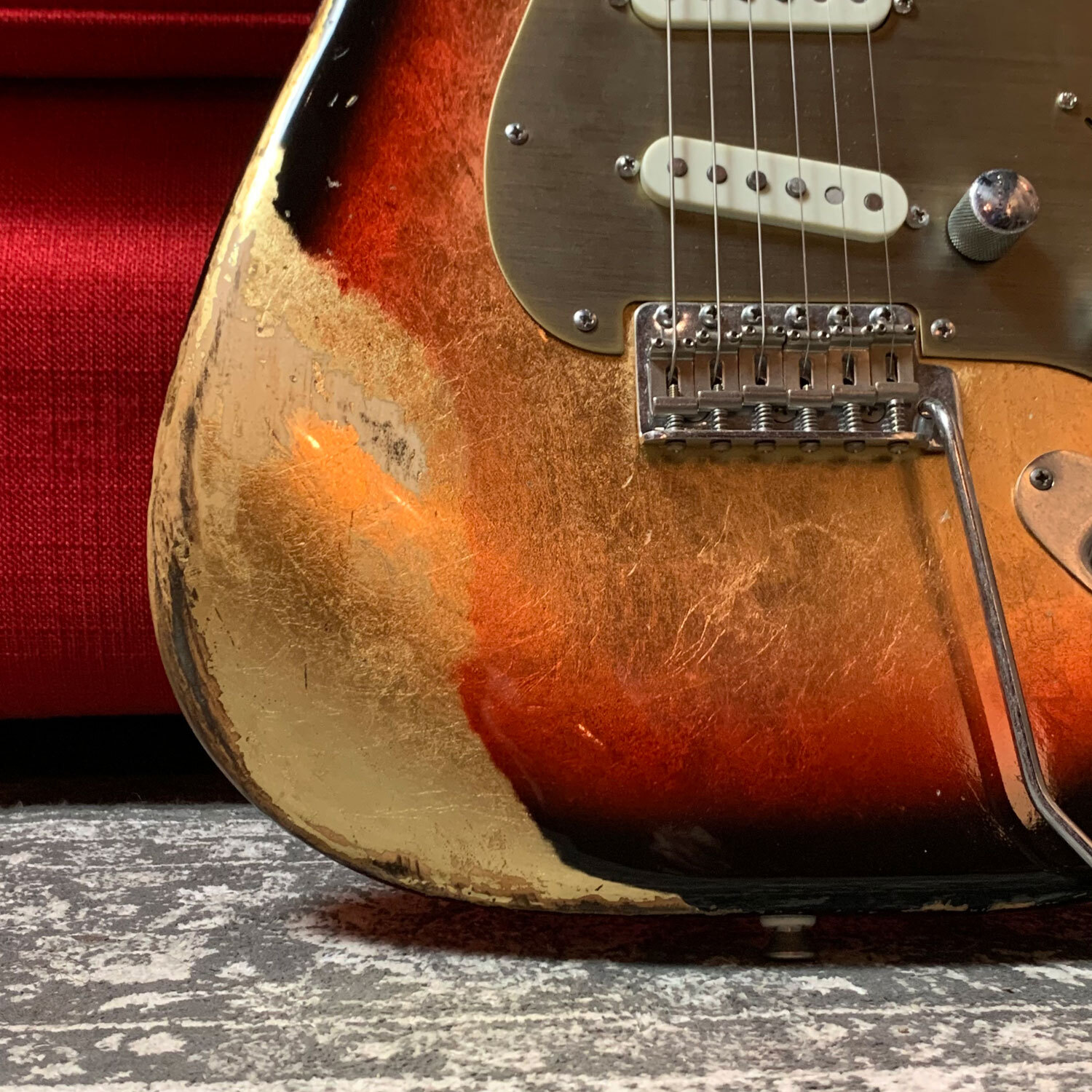 Franchin Mercury guitar NITRO OVER METALLIC LEAF relic aged S-type *MADE TO ORDE