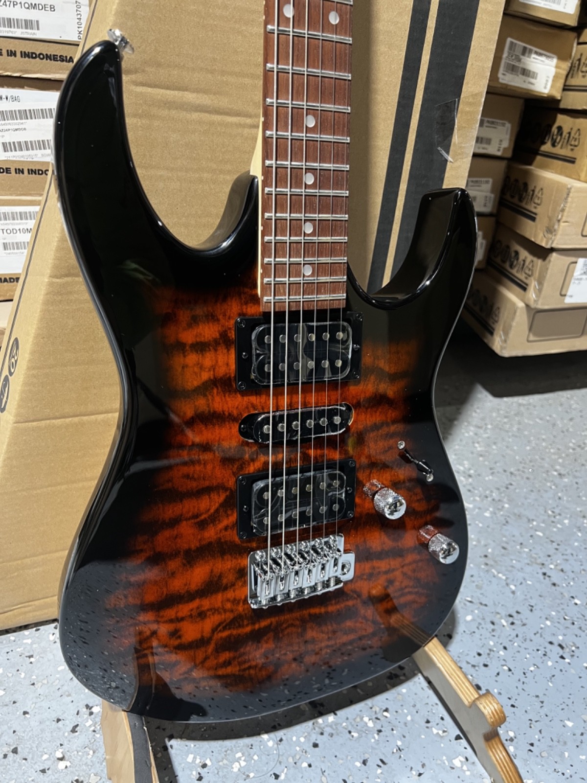 Ibanez Gio GRX70QA Electric Guitar – Sunburst