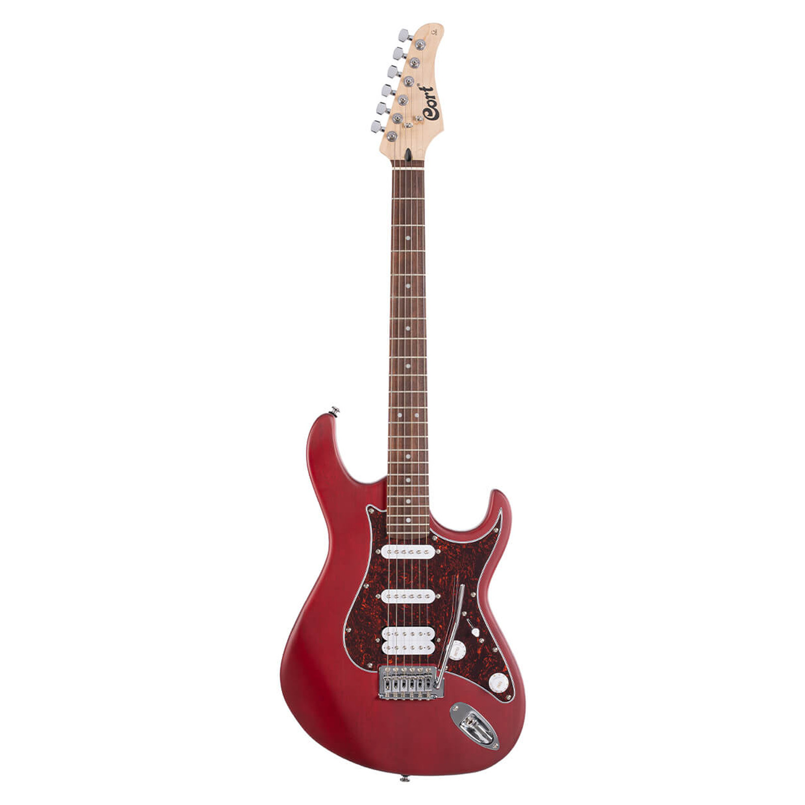 Cort G110 Double Cutaway Electric Guitar – Open Pore Black Cherry