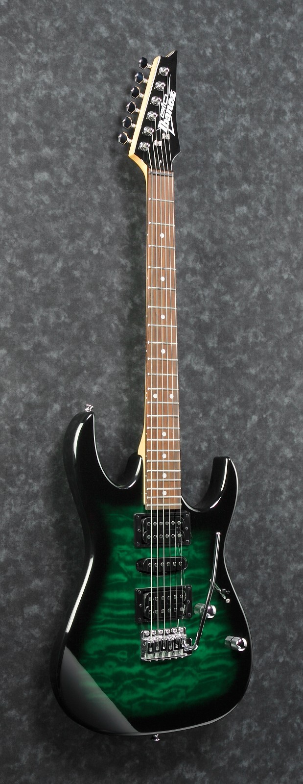 Ibanez Gio GRX70QA Transparent Emerald Burst