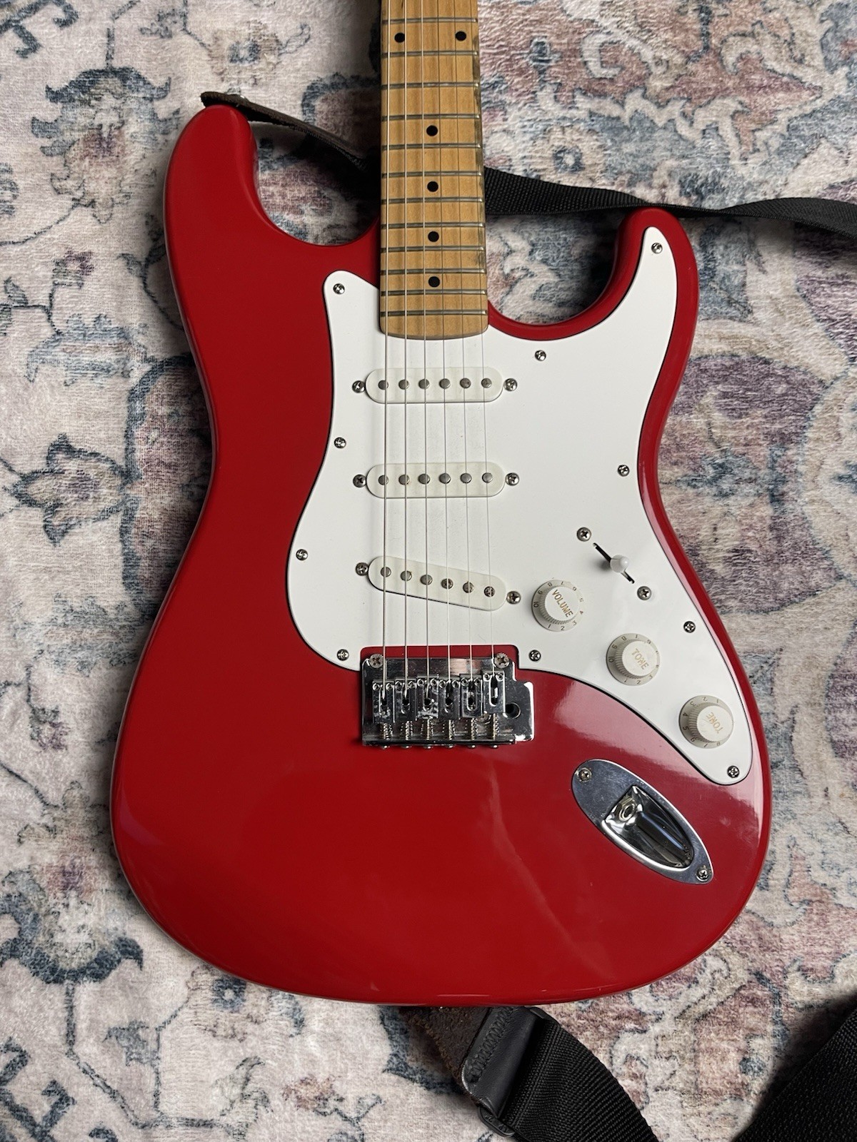 Vintage Epiphone Stratocaster S-series Apple Red White