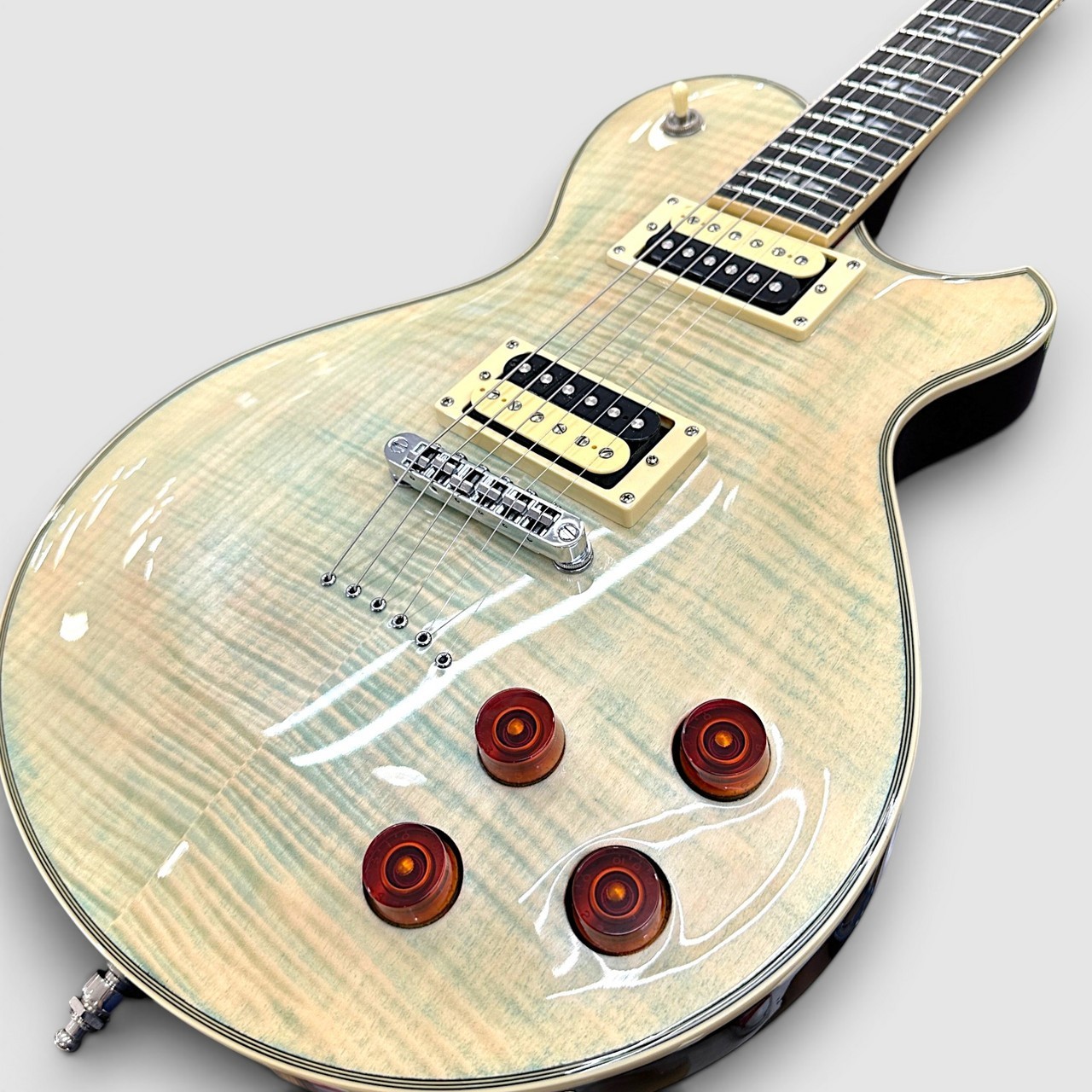 [MICHAEL] KELLY Patriot Decree Coral Blue Used Mahogany Neck Ebony FB Coral Blue