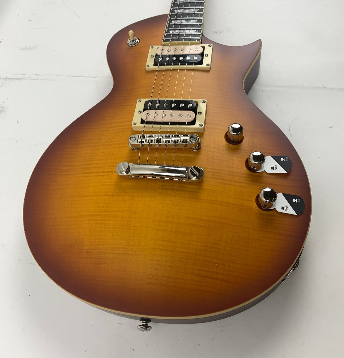 ESP LTD EC-1000T Fluence Honey Burst Satin FM Electric Guitar + Free Gig Bag