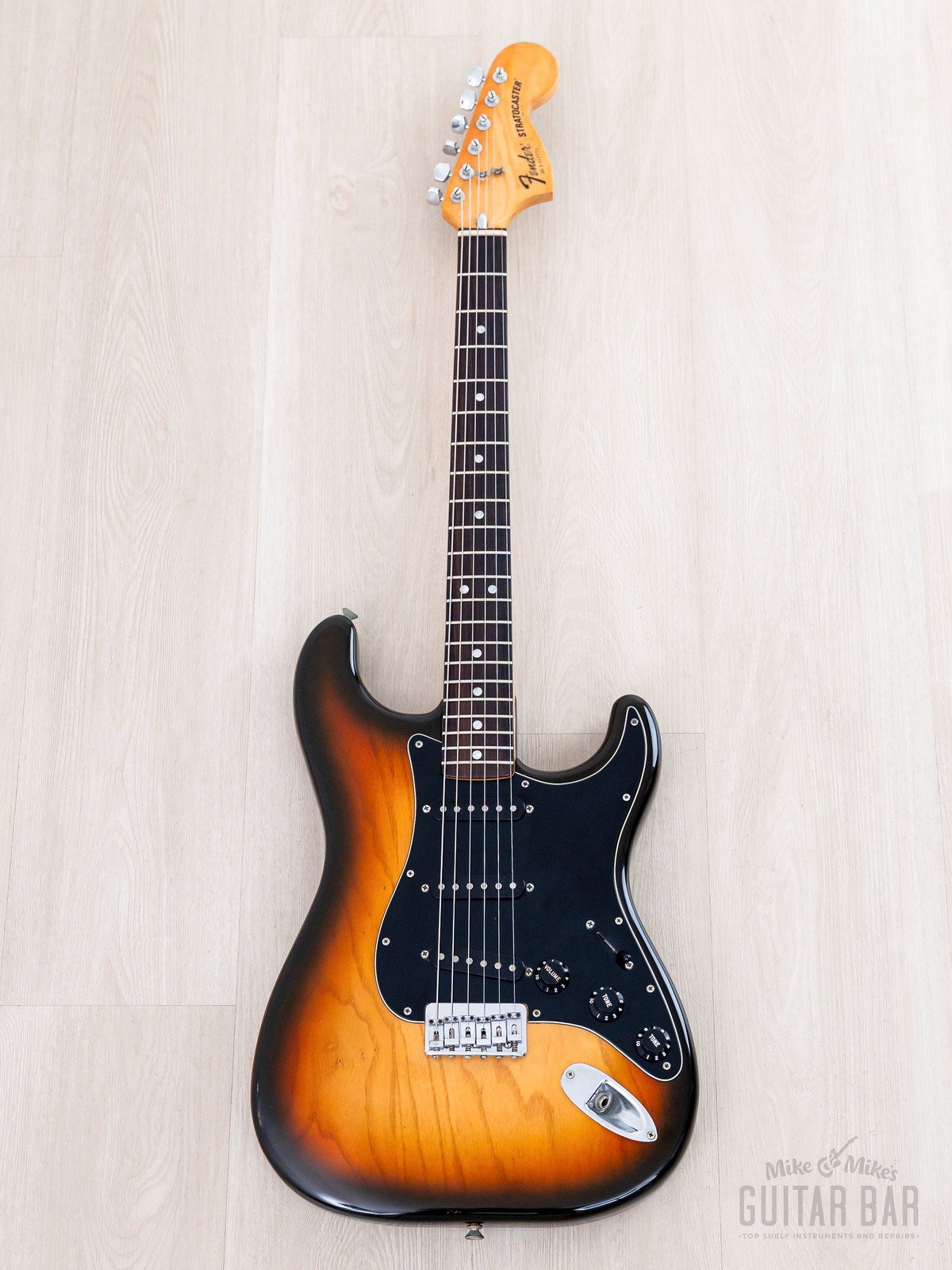 1980 Fender Stratocaster Hardtail Vintage Guitar Sunburst, 100% Original w/ Case