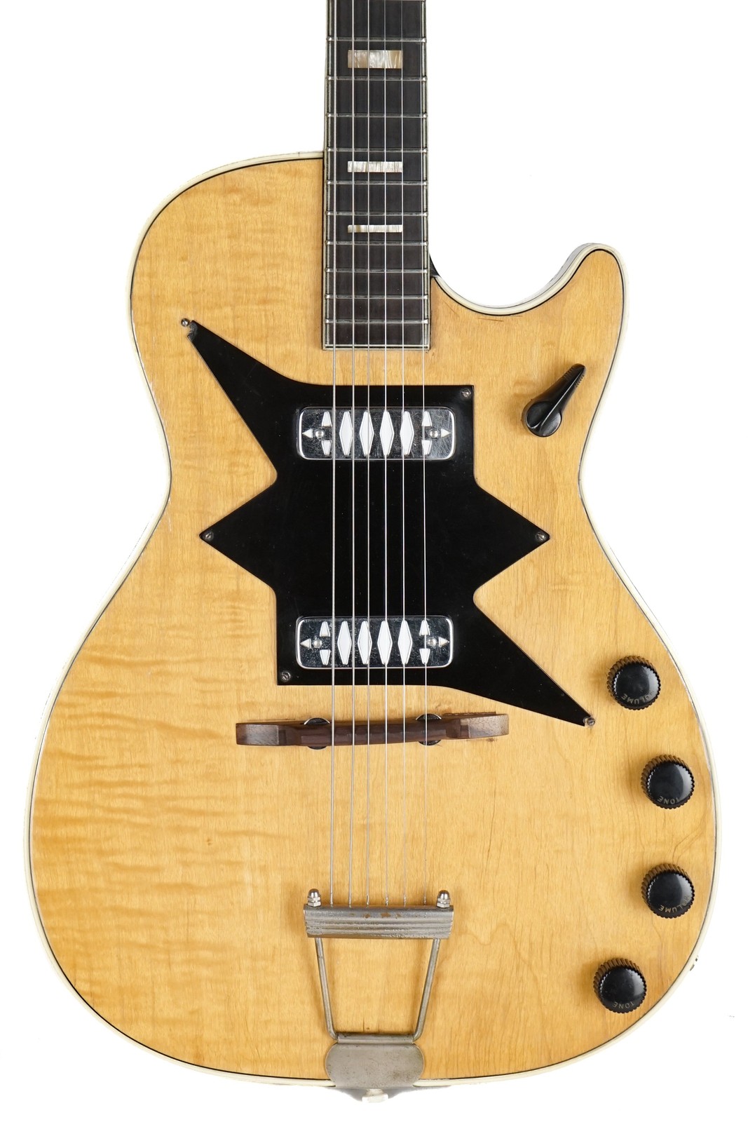1950’s Harmony Roy Smeck Stratotone H7208 Natural w/ Black Back & Sides