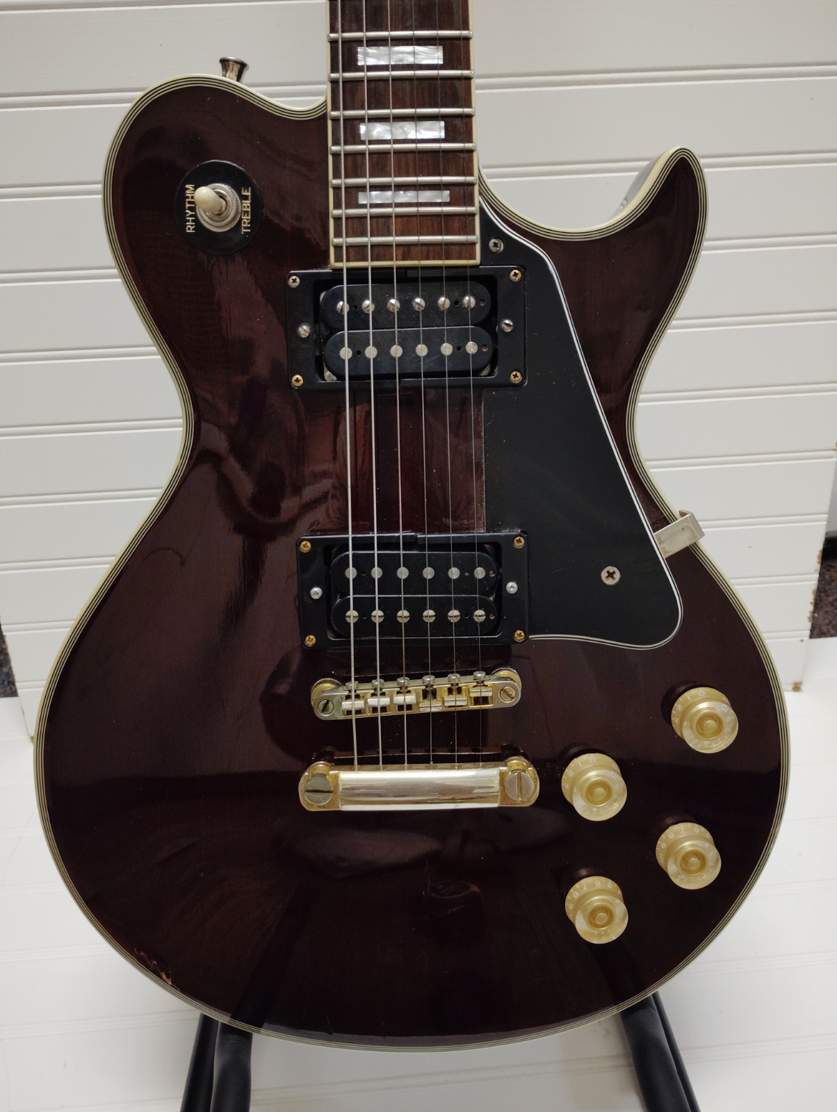 Rare Vintage Greg Bennett Samick Avion Electric Guitar Wine Red Made In Korea